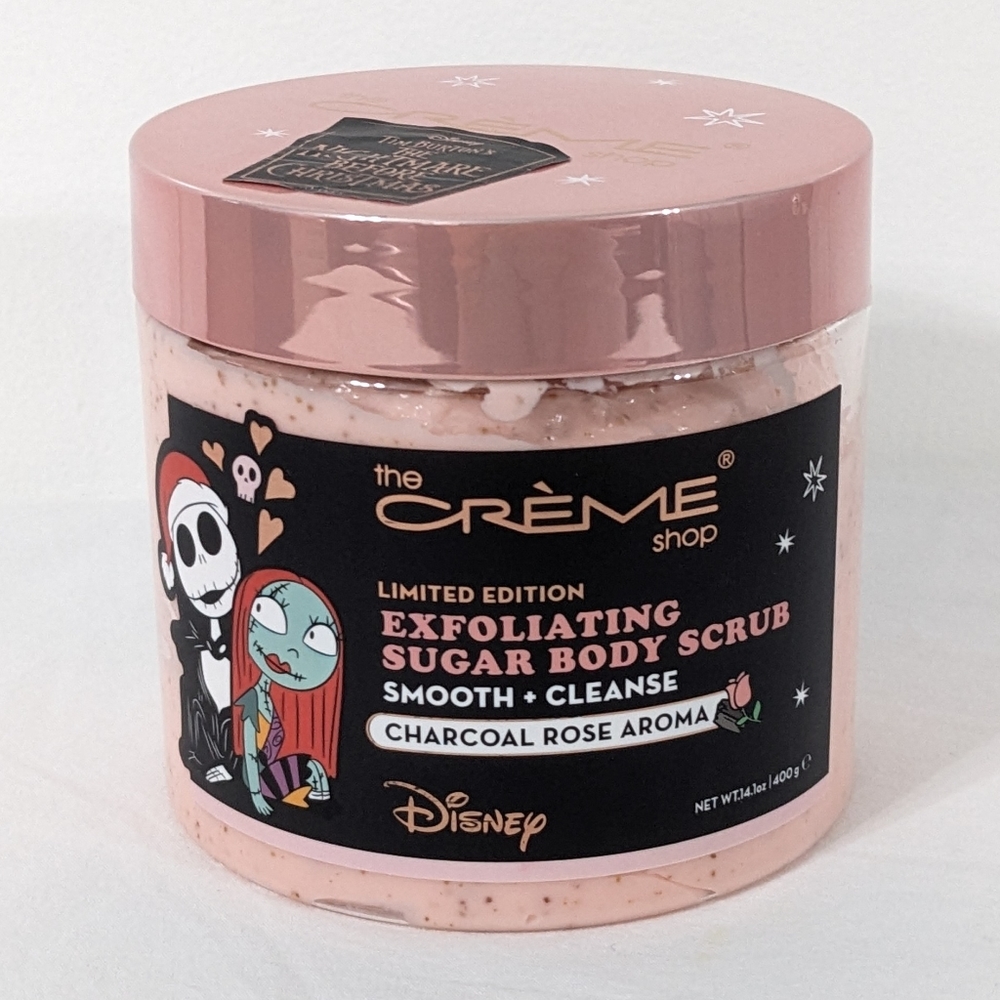 Disney The Nightmare Before Christmas Exfoliating Sugar Body Scrub Charcoal Rose